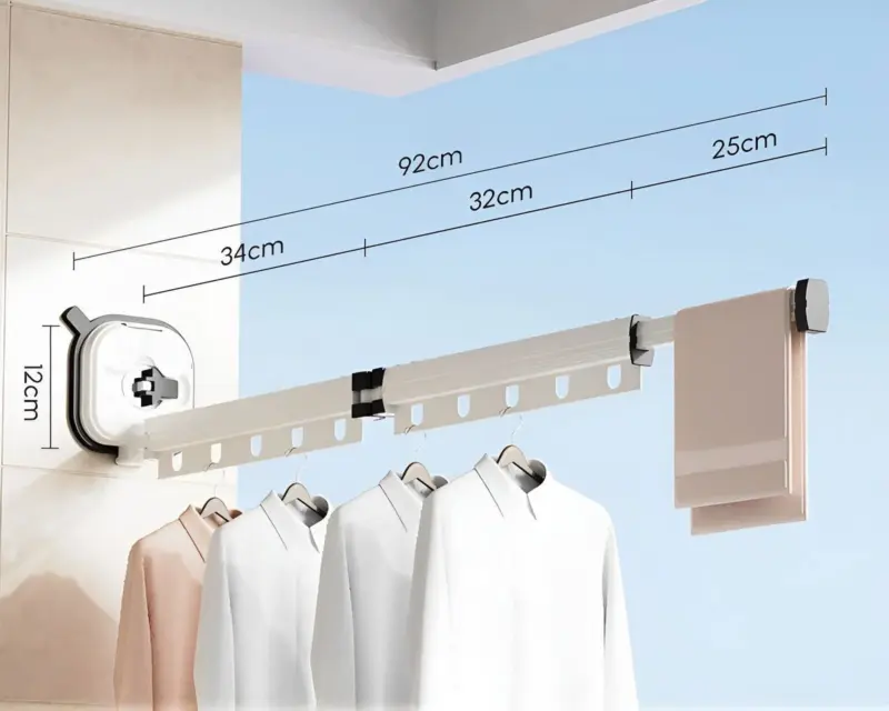 AluFlex Foldable Aluminum Clothes Drying Rack with Suction Cup Attachment tag1