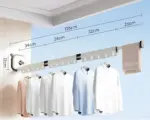 AluFlex Foldable Aluminum Clothes Drying Rack with Suction Cup Attachment tag1