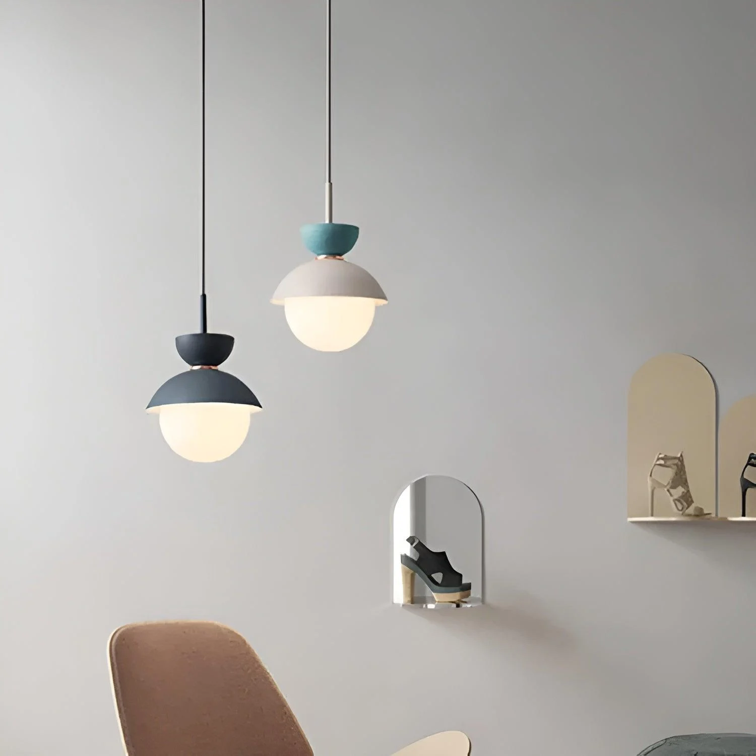 AluGlobe - Modern Aluminum Macaron Ceiling Light -  - #tag1#