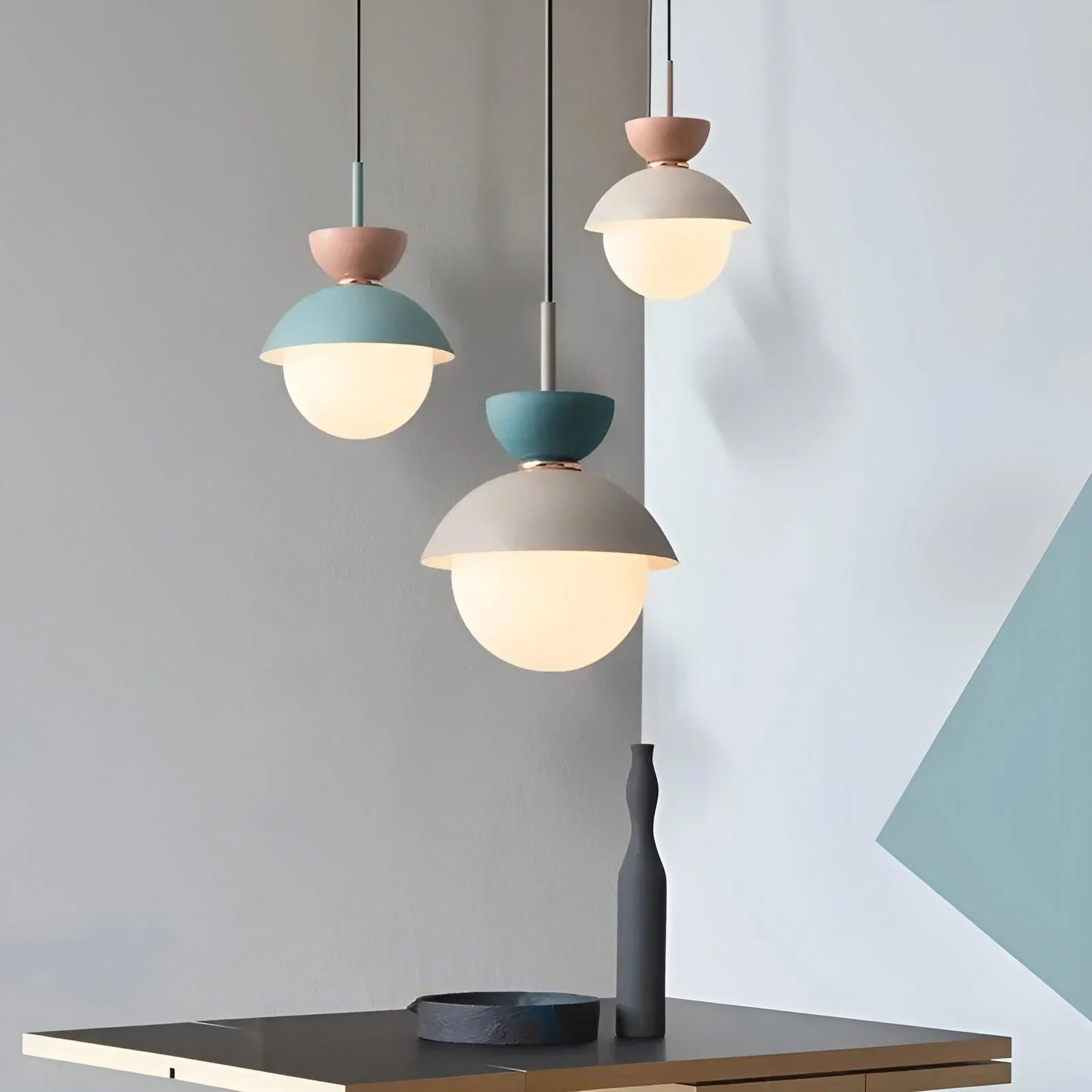 AluGlobe - Modern Aluminum Macaron Ceiling Light -  - #tag1#