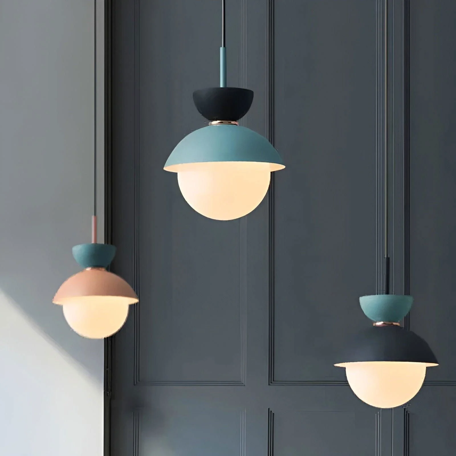 AluGlobe - Modern Aluminum Macaron Ceiling Light -  - #tag1#