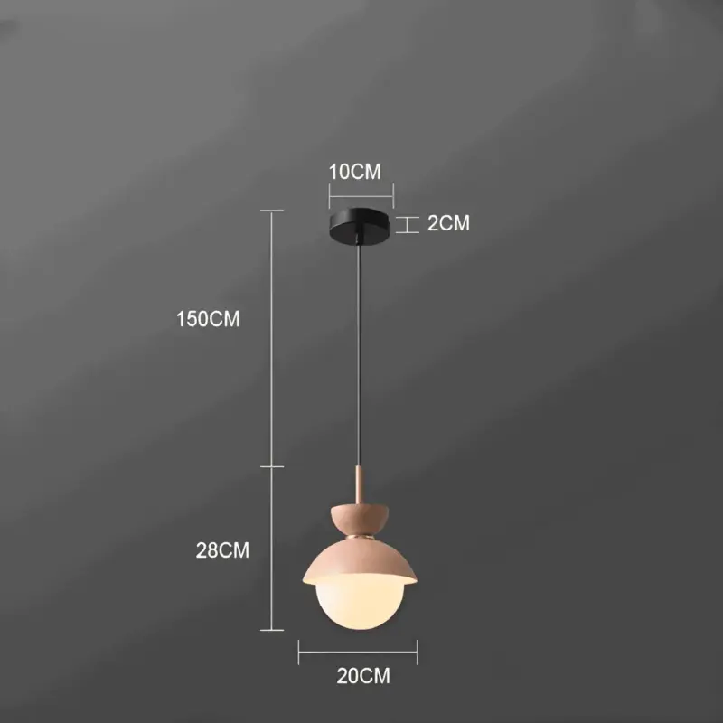 AluGlobe Modern Aluminum Macaron Ceiling Light tag1