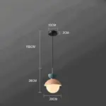 AluGlobe Modern Aluminum Macaron Ceiling Light tag1
