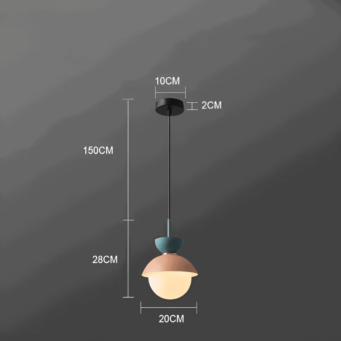 AluGlobe - Modern Aluminum Macaron Ceiling Light -  - #tag1#