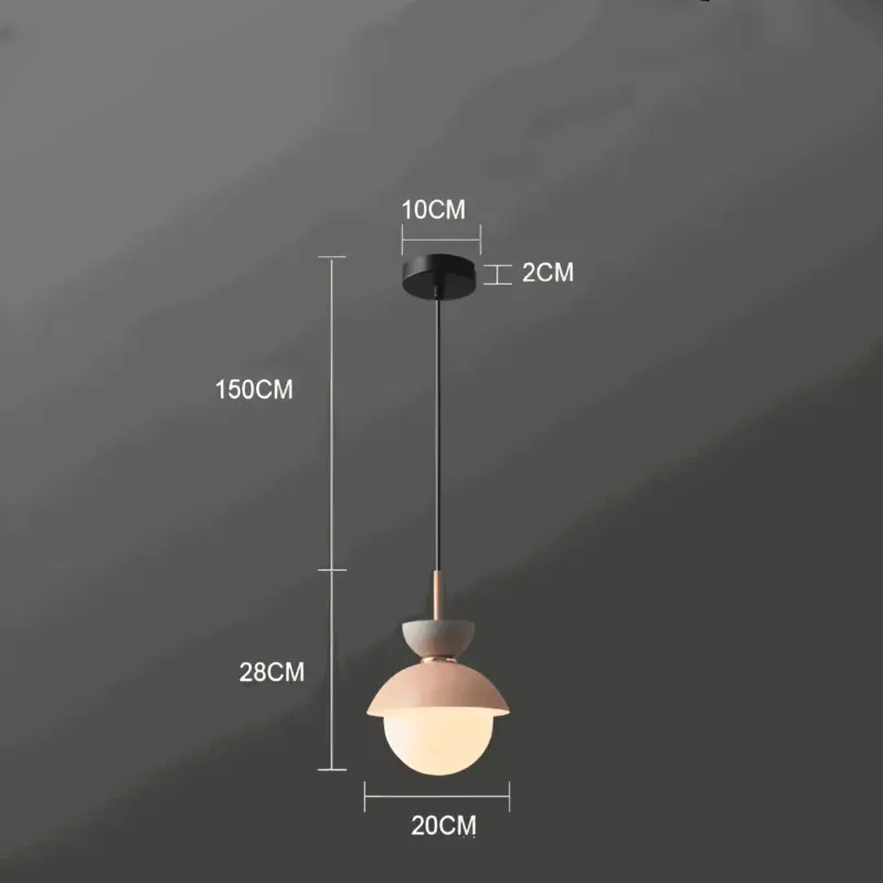 AluGlobe Modern Aluminum Macaron Ceiling Light tag1