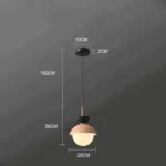 AluGlobe Modern Aluminum Macaron Ceiling Light tag1