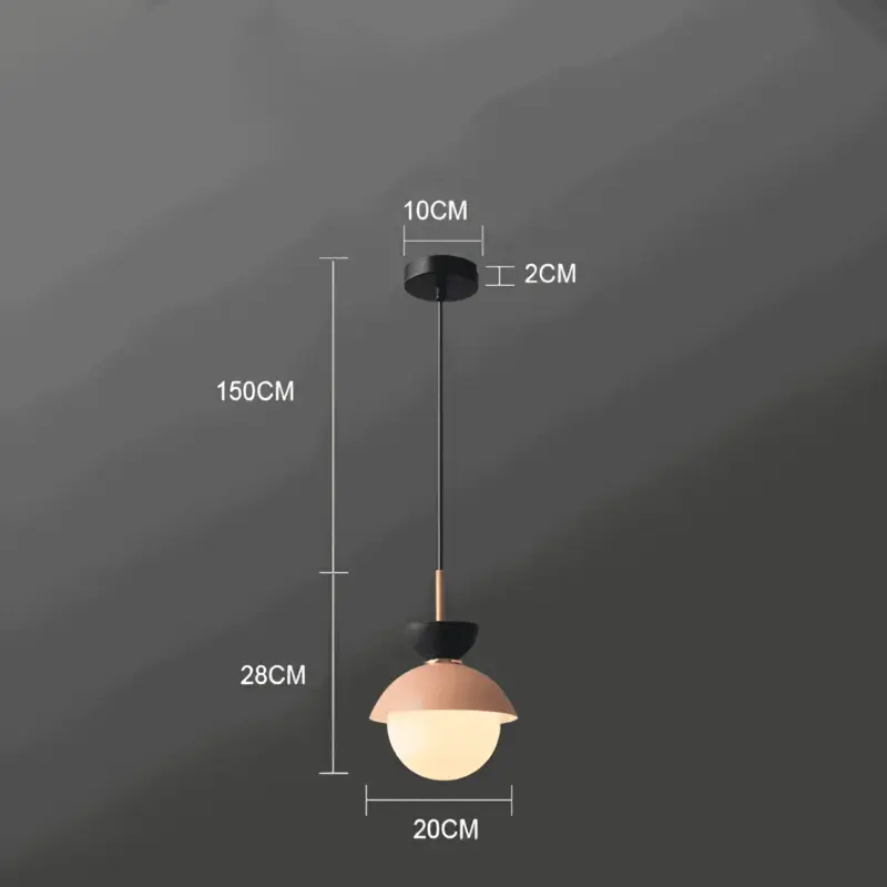 AluGlobe Modern Aluminum Macaron Ceiling Light tag1