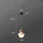 AluGlobe Modern Aluminum Macaron Ceiling Light tag1