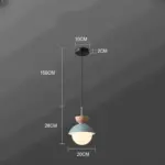 AluGlobe Modern Aluminum Macaron Ceiling Light tag1