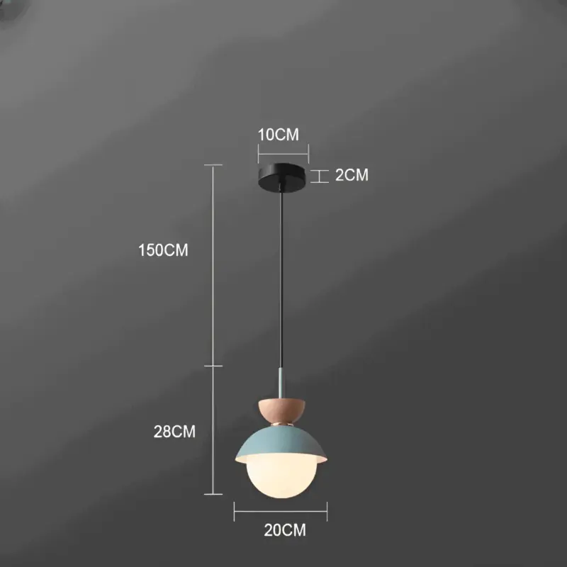 AluGlobe Modern Aluminum Macaron Ceiling Light tag1