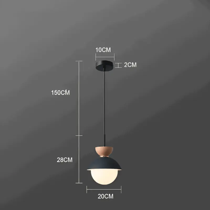 AluGlobe Modern Aluminum Macaron Ceiling Light tag1