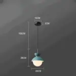 AluGlobe Modern Aluminum Macaron Ceiling Light tag1