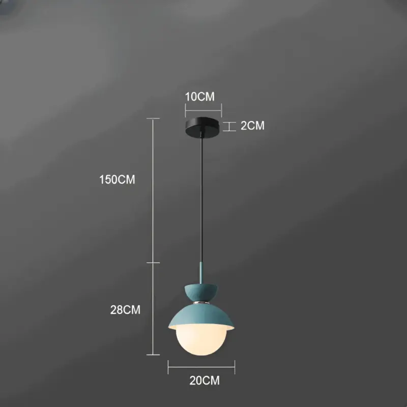 AluGlobe Modern Aluminum Macaron Ceiling Light tag1