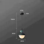 AluGlobe Modern Aluminum Macaron Ceiling Light tag1