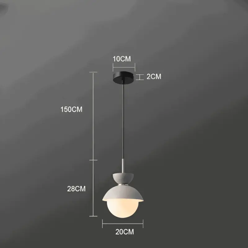 AluGlobe Modern Aluminum Macaron Ceiling Light tag1