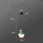 AluGlobe Modern Aluminum Macaron Ceiling Light tag1