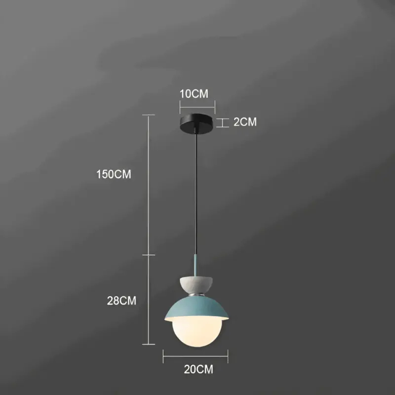 AluGlobe Modern Aluminum Macaron Ceiling Light tag1