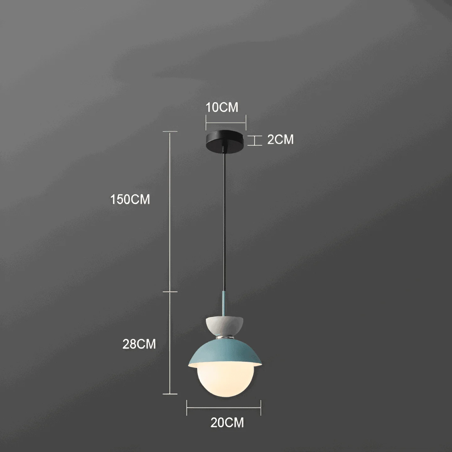 AluGlobe - Modern Aluminum Macaron Ceiling Light -  - #tag1#