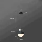 AluGlobe Modern Aluminum Macaron Ceiling Light tag1