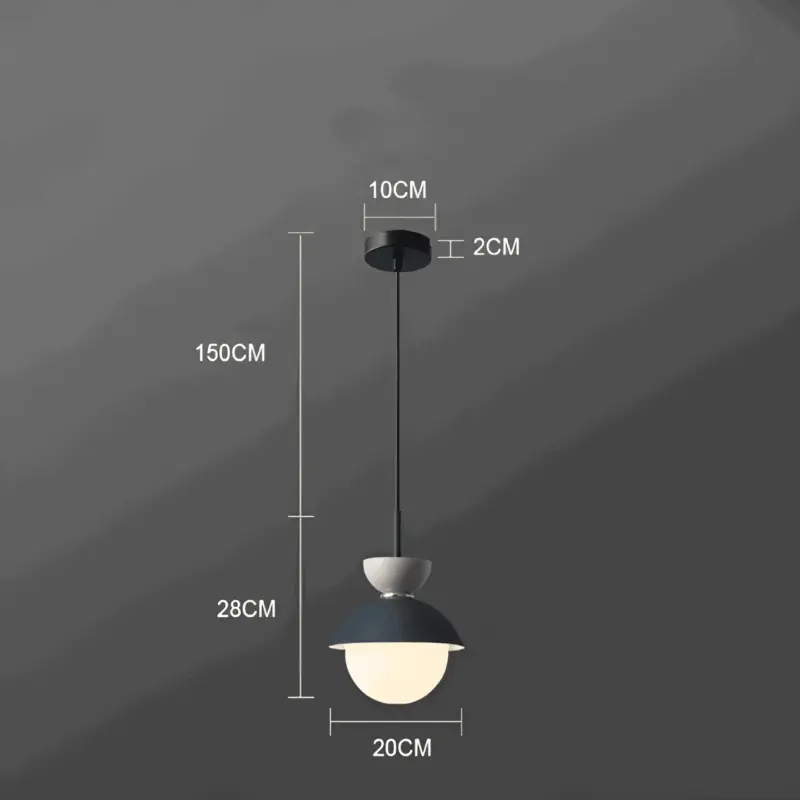 AluGlobe Modern Aluminum Macaron Ceiling Light tag1
