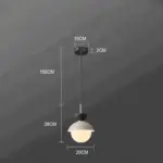 AluGlobe Modern Aluminum Macaron Ceiling Light tag1