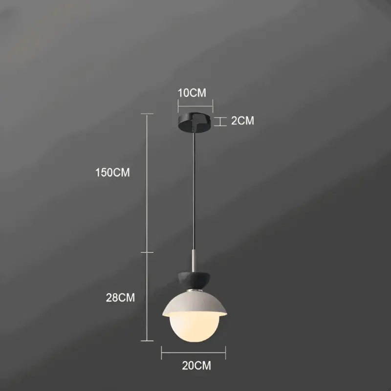 AluGlobe Modern Aluminum Macaron Ceiling Light tag1