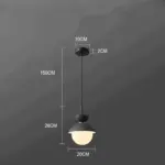AluGlobe Modern Aluminum Macaron Ceiling Light tag1