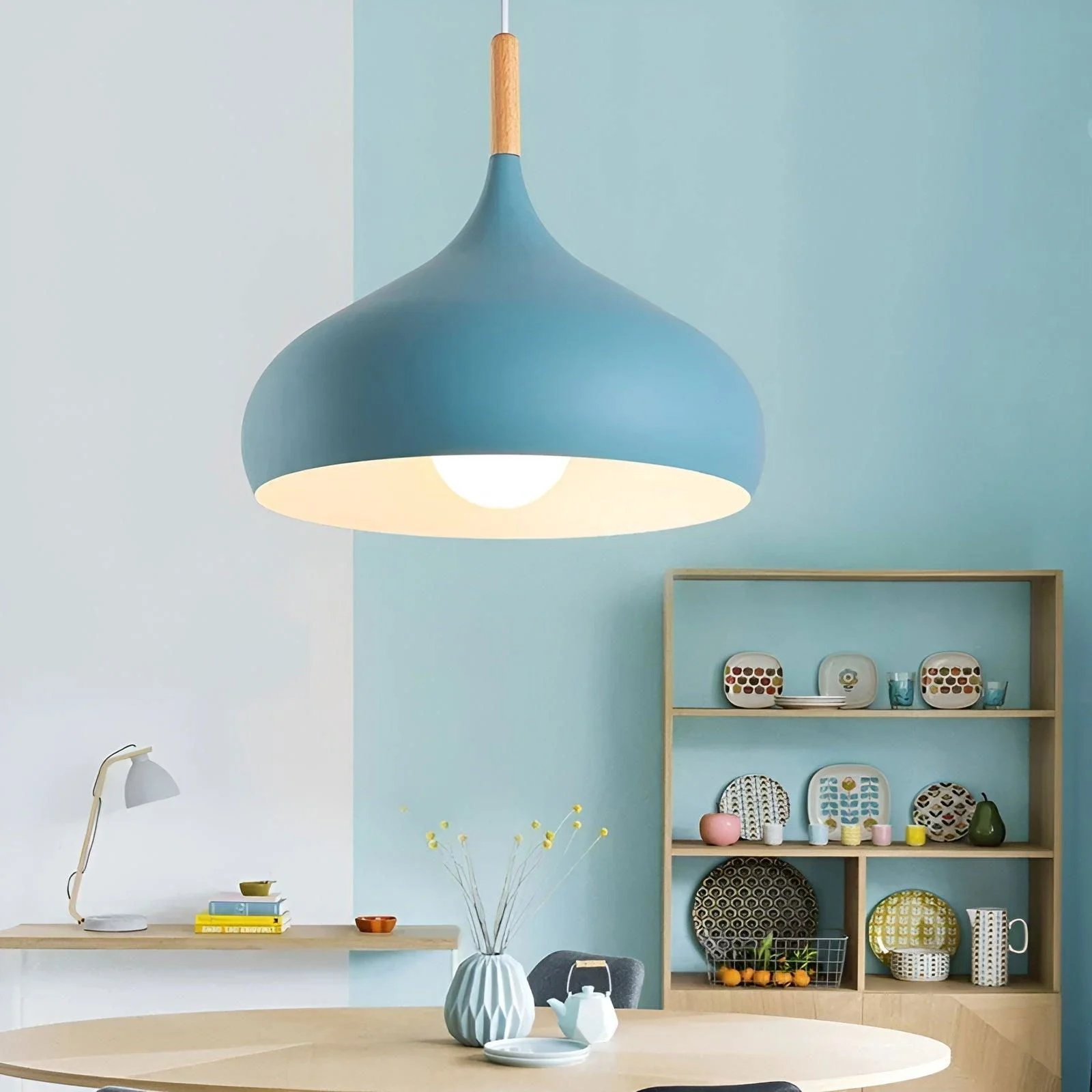 AluPastel Pendant Light - Lively LED Chandelier with One Head -  - #tag1#