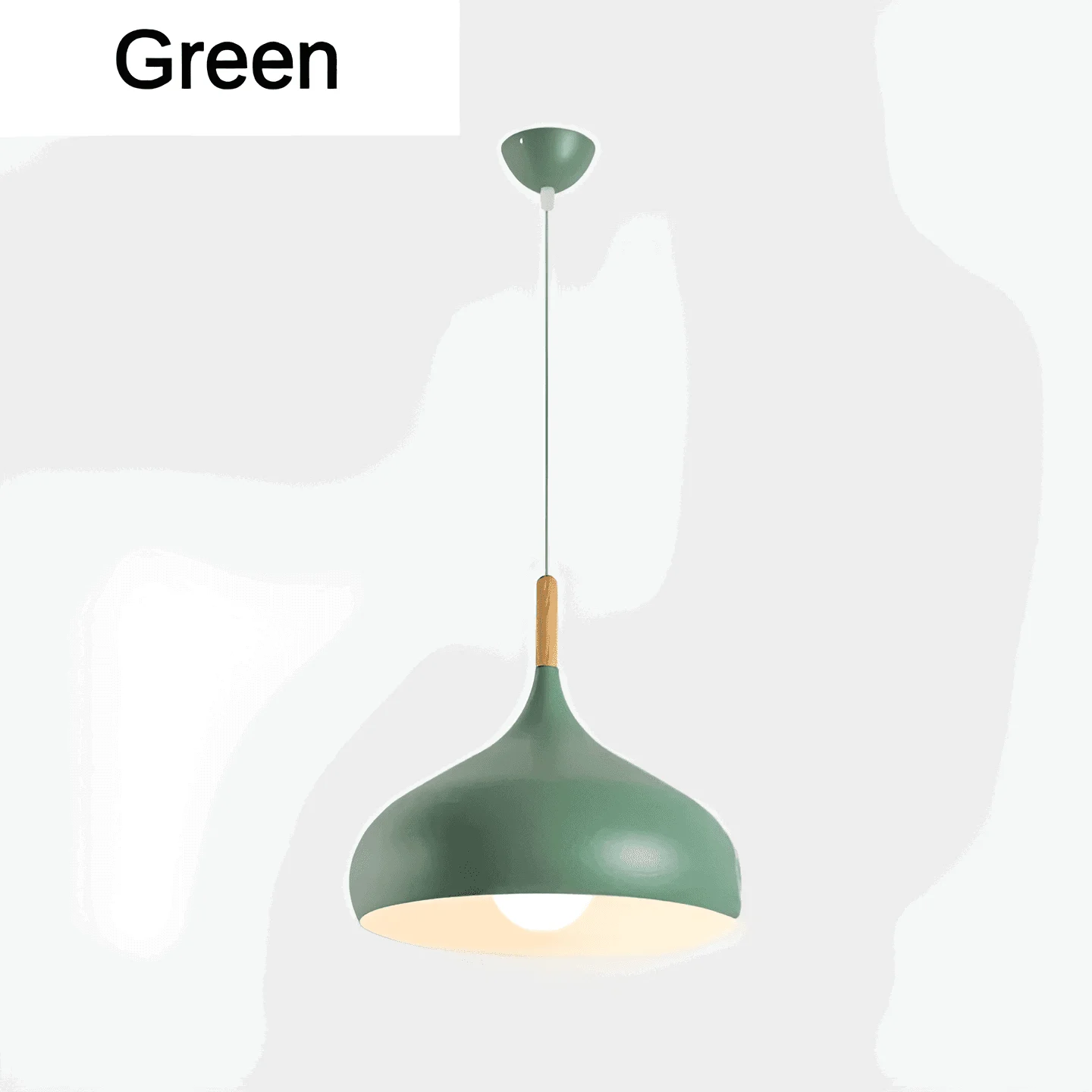 AluPastel Pendant Light - Lively LED Chandelier with One Head -  - #tag1#