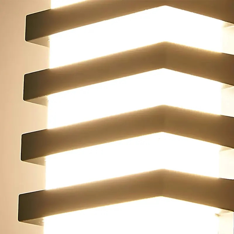 Alumiluxe Aluminium Wandlampe modern elegant minimalistisch silber schwarz weiss xlumina5
