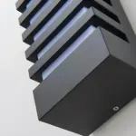 Alumiluxe Aluminium Wandlampe modern elegant minimalistisch silber schwarz weiss xlumina6