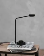Aluminum desk lamp Dimmable LED light with curved design tag1