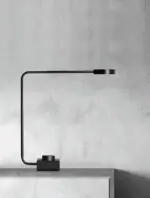 Aluminum desk lamp Dimmable LED light with curved design tag1