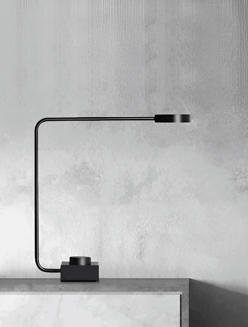 Aluminum desk lamp - Dimmable LED light with curved design -  - #tag1#