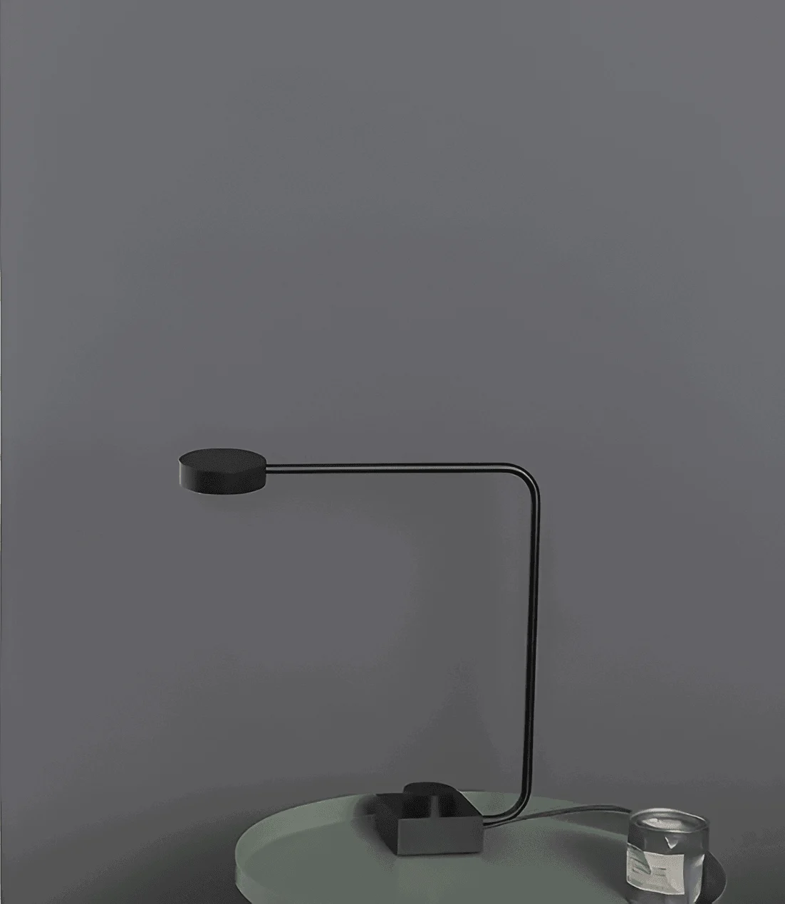 Aluminum desk lamp - Dimmable LED light with curved design -  - #tag1#