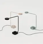 Aluminum desk lamp Dimmable LED light with curved design tag1