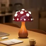 Amanita Mushroom Lamp with LED Tricolored Bulb AC or USB Warm Light Biomimetic Fly Agaric Desk f70cbcdf 66ca 41a4 ab6f a9484e941161