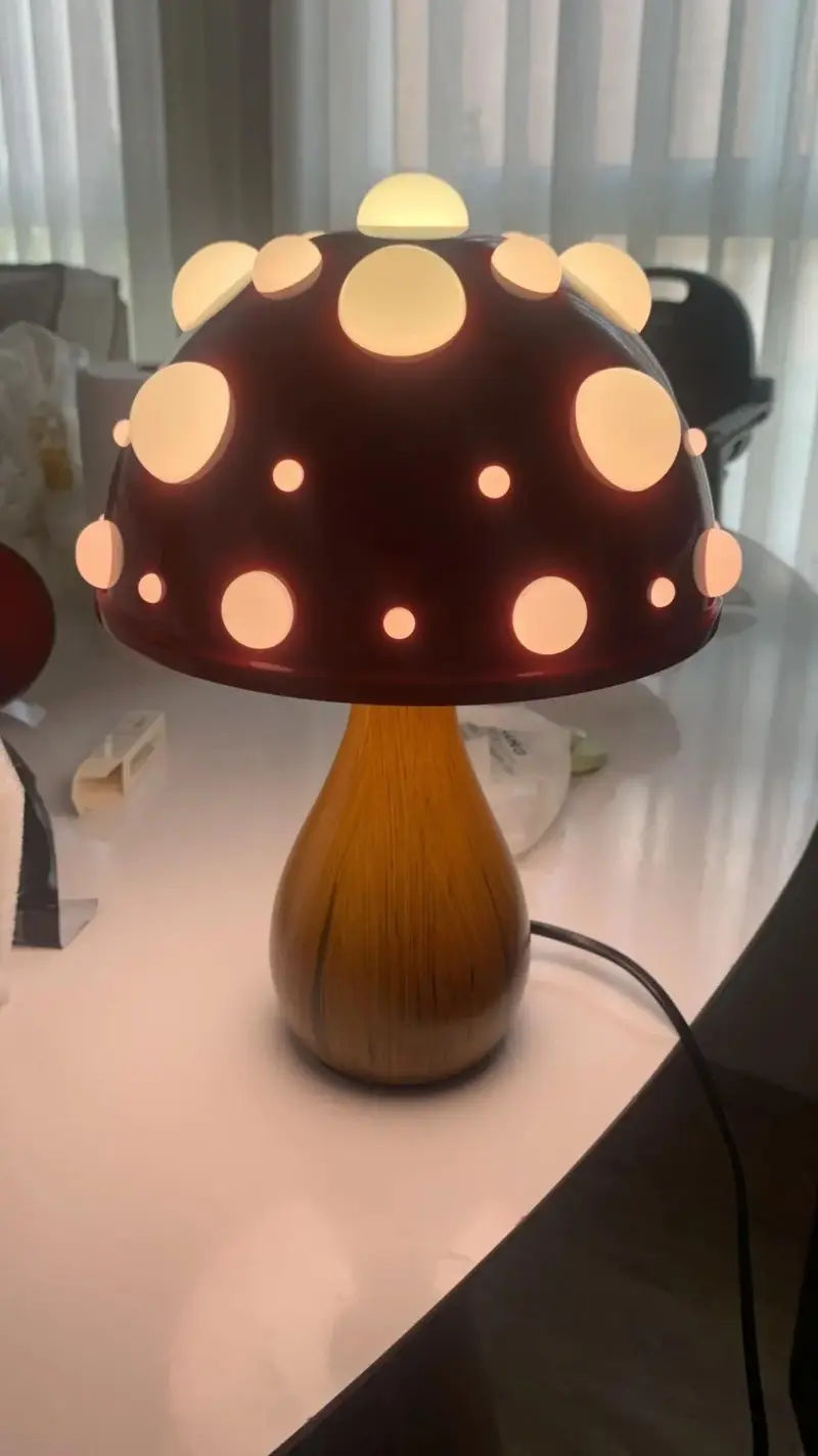 Amanita Mushroom Table Lamp tag1