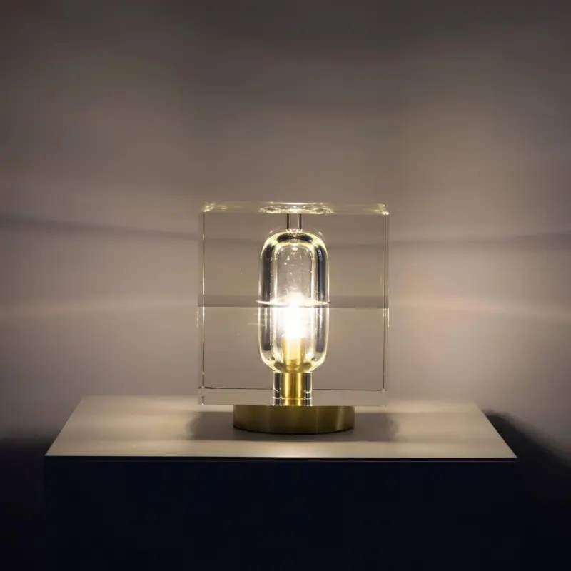AmarjotKristallTischlampe ElegantesDesignWarmweissesLED Licht3