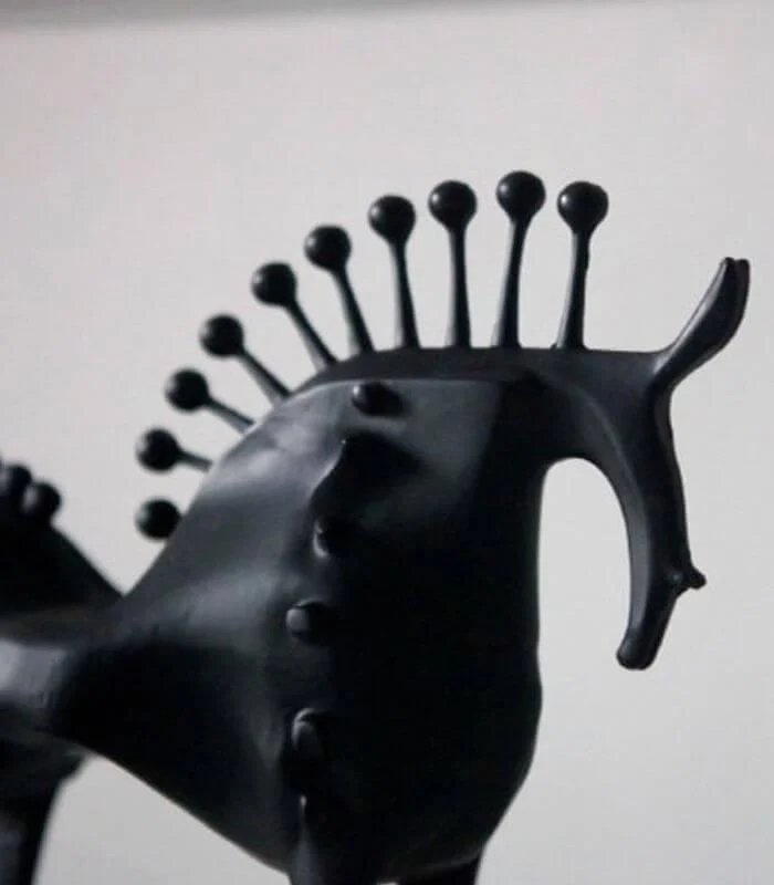 Amaya Abstract Horse Decorative Sculpture Metal Black -  - #tag1#