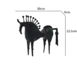Amaya_Abstract_Horse_Decorative_Sculpture_Metal_Black_-_-_tag1_-4130394 Amaya Abstract Horse Decorative Sculpture Metal Black tag1