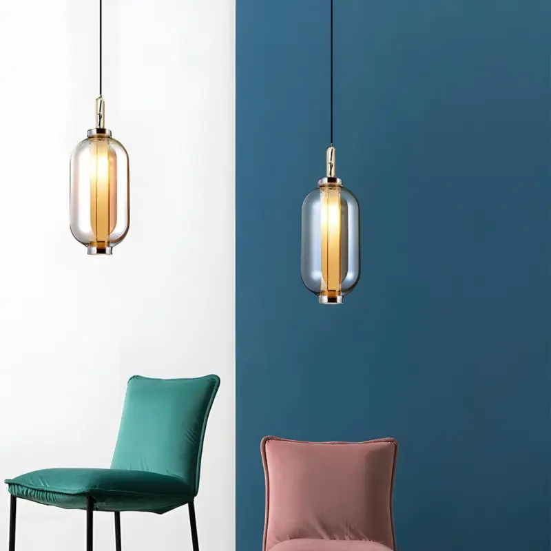 Amber Glass Pendant Lamp tag1
