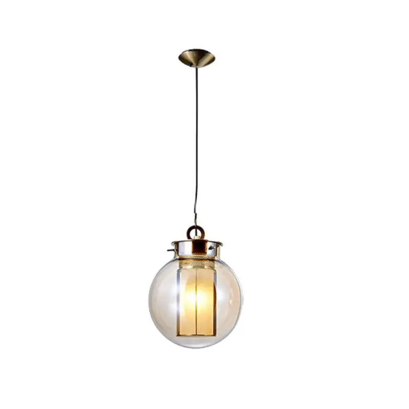 Amber Glass Pendant Lamp tag1