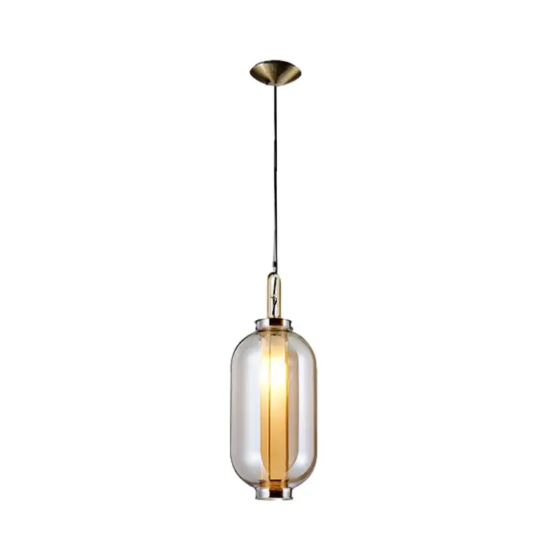 Amber Glass Pendant Lamp tag1