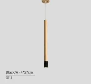 Ambrose - Modern Nordic Long Hanging Wood Light