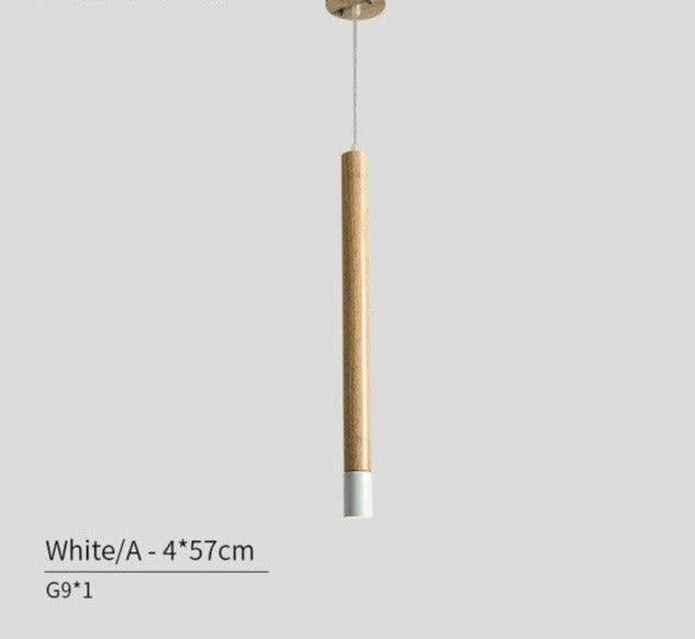 Ambrose - Modern Nordic Long Hanging Wood Light -  - #tag1#