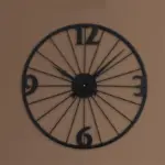 American Style Retro Living Room Wall Clock Modern Minimalist Metal Black Quartz Clock Creative Iron Industrial 3ee4b3d8 f2a8 4784 abbb 8ffcbf02c356