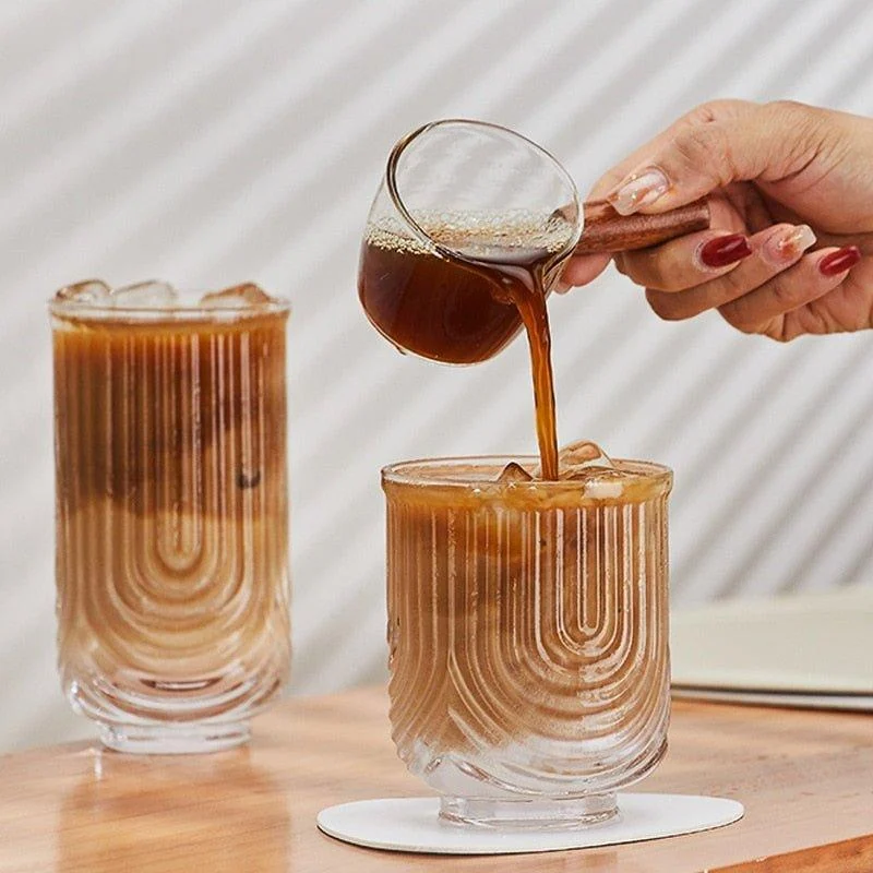 American Ice Latte Glass Coffee Cup -  - #tag1#