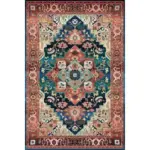 American Retro Bedside Rugs for Bedroom Non Slip Mat Washable for Lounge