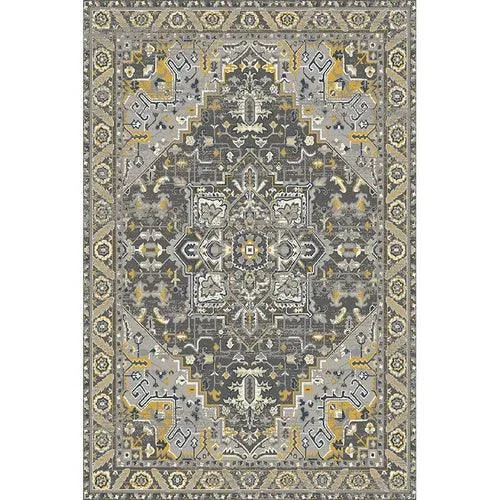 American Retro Bedside Rugs for Bedroom Non-Slip Mat Washable for Lounge -